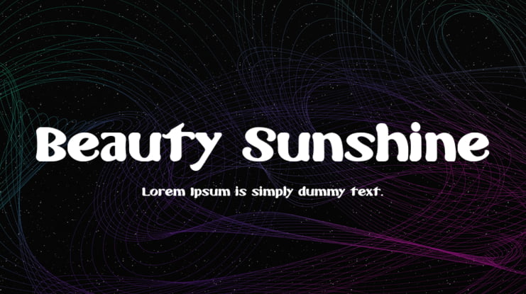 Beauty Sunshine Font