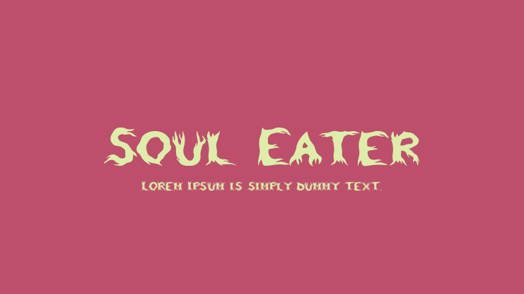 Soul Eater Font