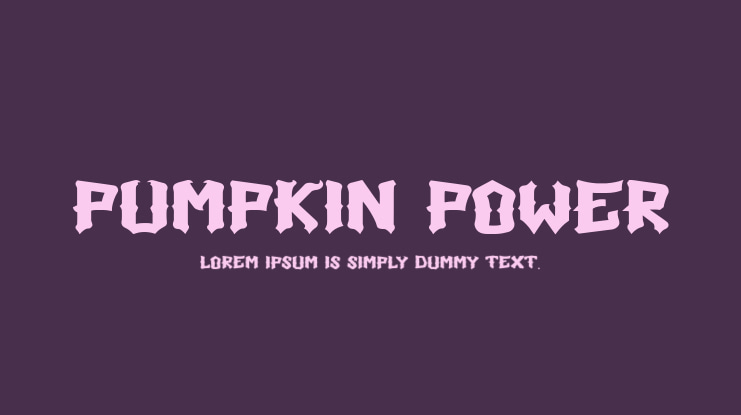 Pumpkin Power Font