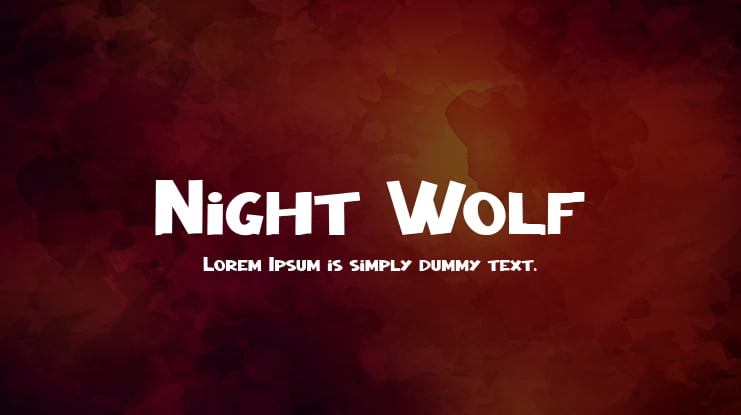 Night Wolf Font