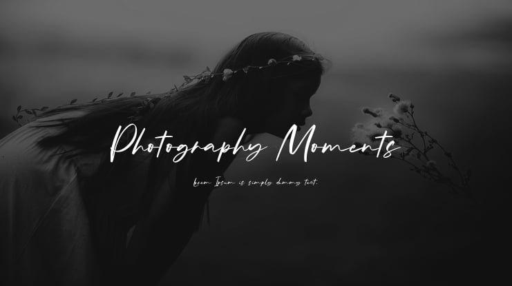 Photography Moments Font