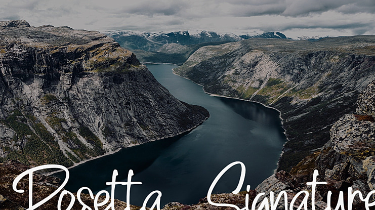 Rosetta Signature Font