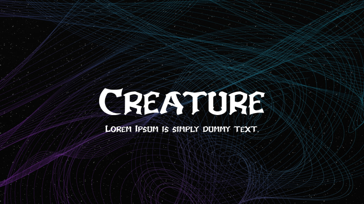 Creature Font