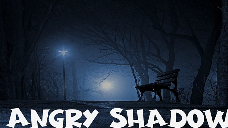 Angry Shadow Font