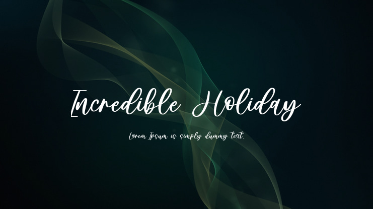 Incredible Holiday Font
