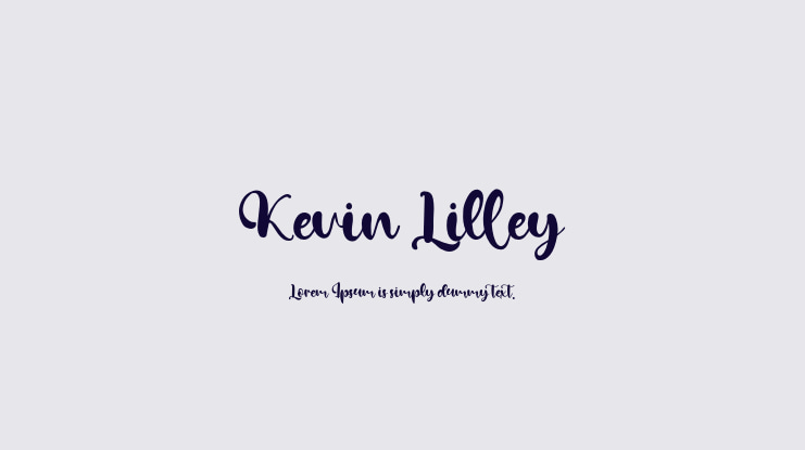 Kevin Lilley Font