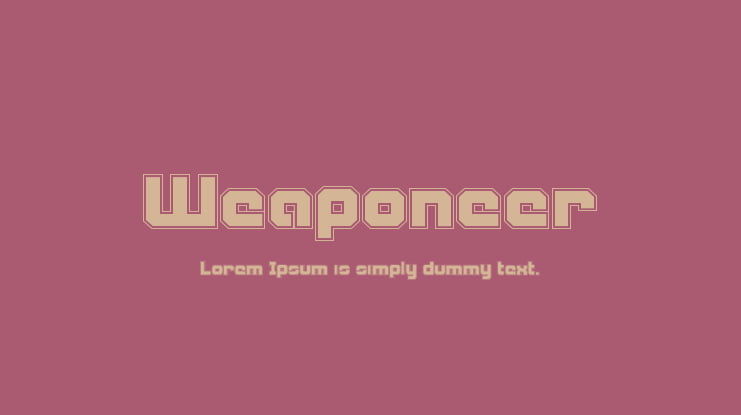 Weaponeer Font Family