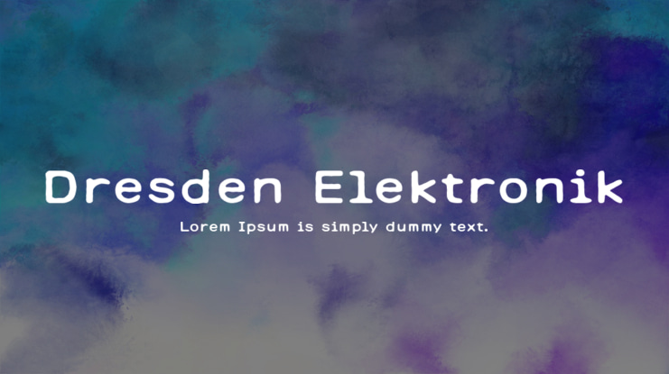 Dresden Elektronik Font