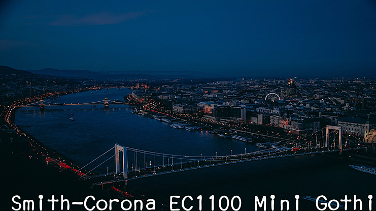 Smith-Corona EC1100 Mini Gothic Font Family