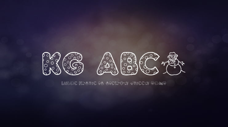 KG ABCs Font