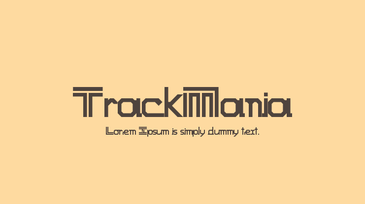 TrackMania Font