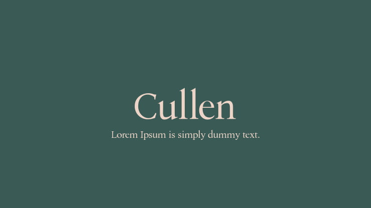 Cullen Font