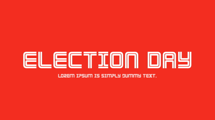 Election Day Font Family