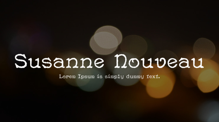 Susanne Nouveau Font