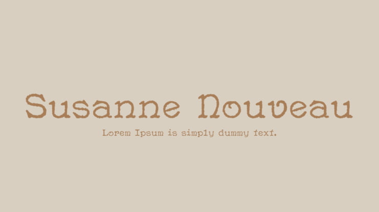 Susanne Nouveau Font