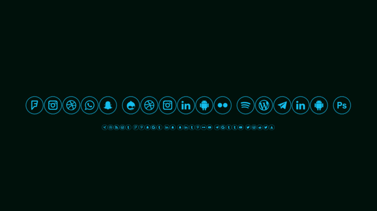 Icons Social Media 2 Font