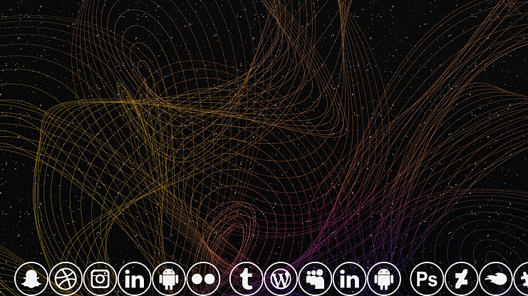 social media 2018 Font