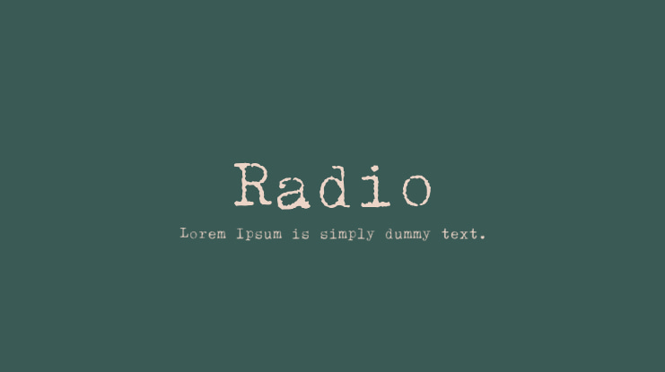 Radio Font