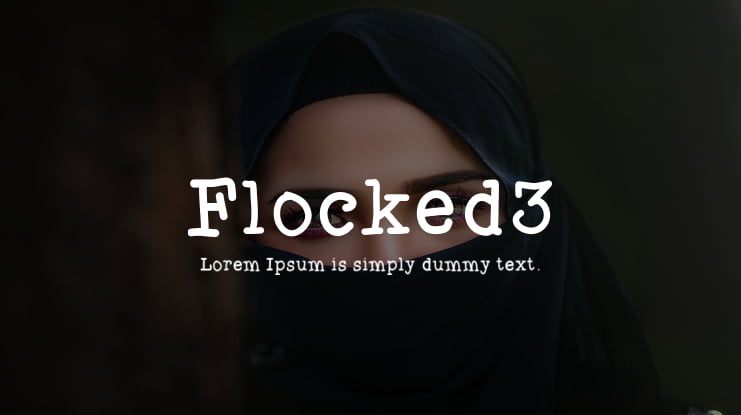 Flocked3 Font