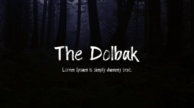 The Dolbak Font