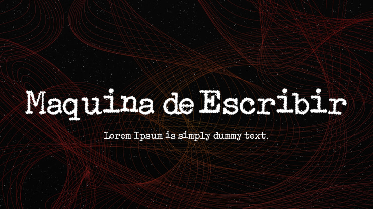 Maquina de Escribir Font