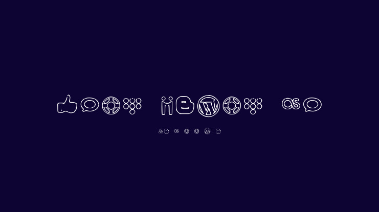 Social Media Icons Font Family