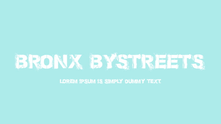 Bronx Bystreets Font