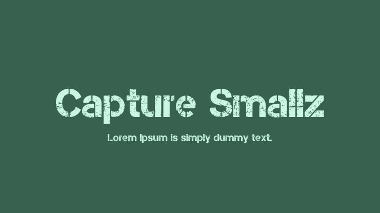 Capture Smallz Font Family