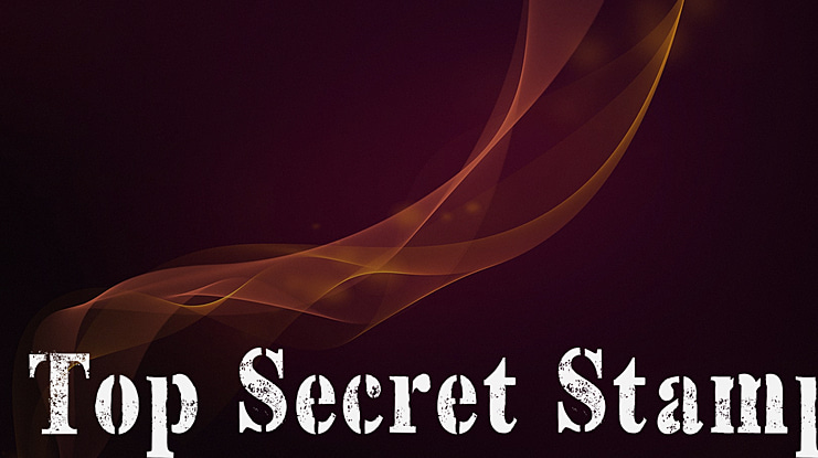Top Secret Stamp Font