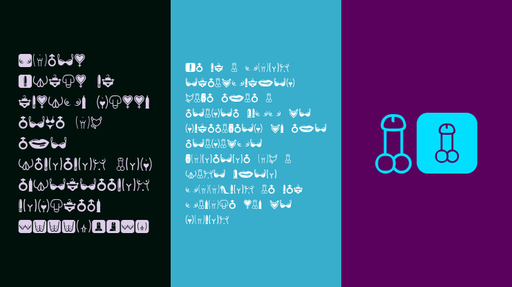 Erotic Symbols Font