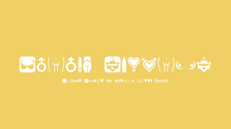 Erotic Symbols Font