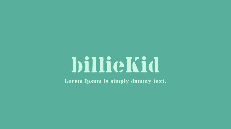 billieKid Font