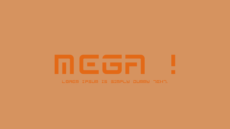 Mega ! Font