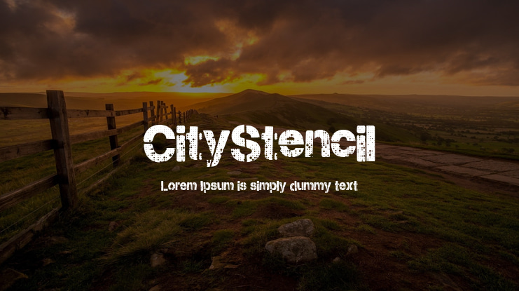 CityStencil Font