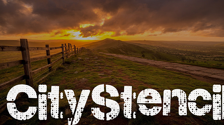 CityStencil Font