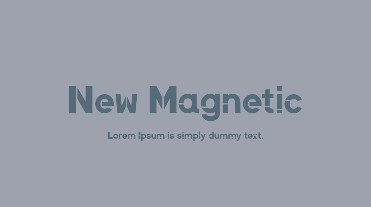 New Magnetic Font
