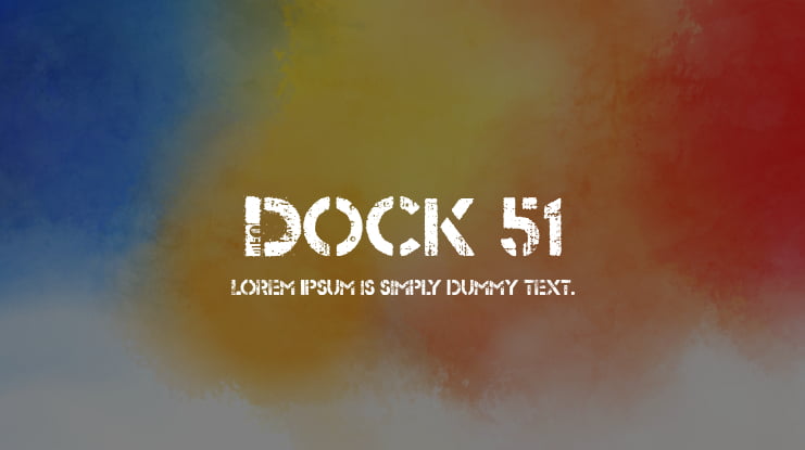 Dock 51 Font