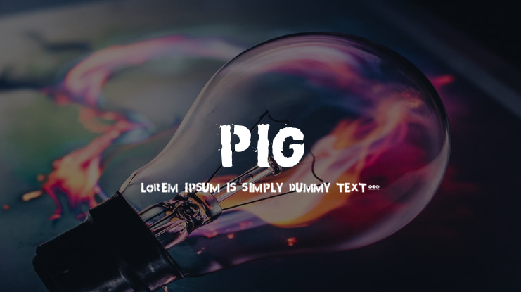 PIG Font