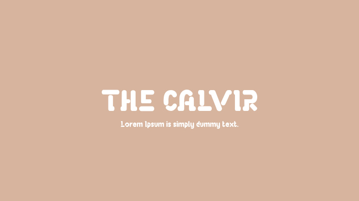THE CALVIR Font