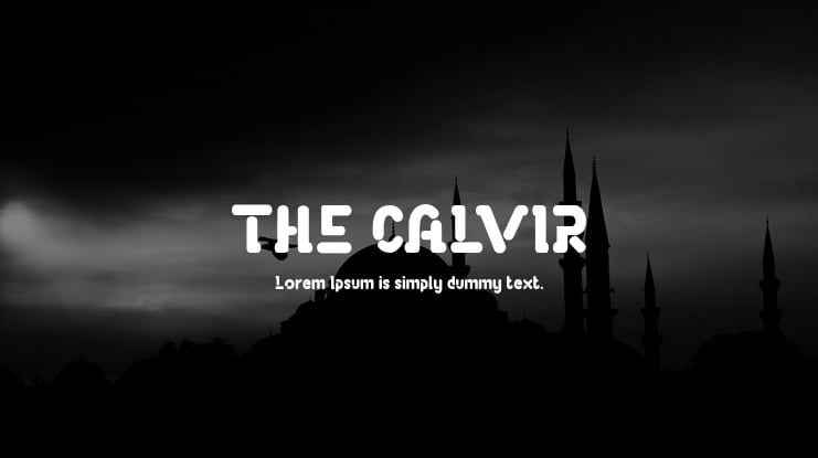 THE CALVIR Font