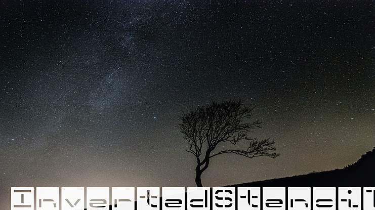 InvertedStencil Font