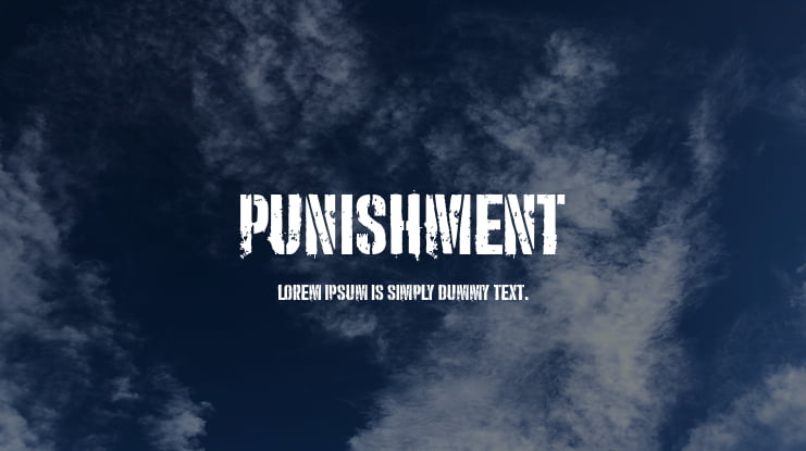 Punishment Font