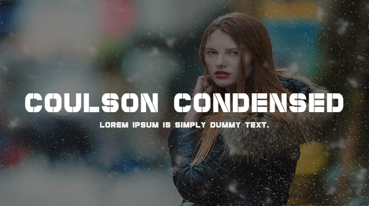 Coulson Condensed Font Family