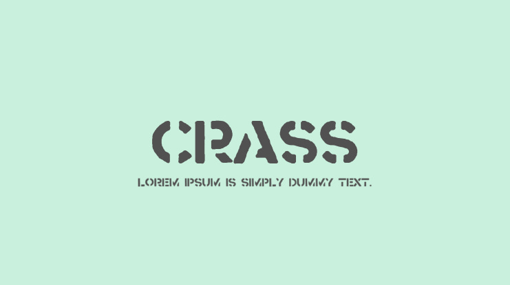 Crass Font