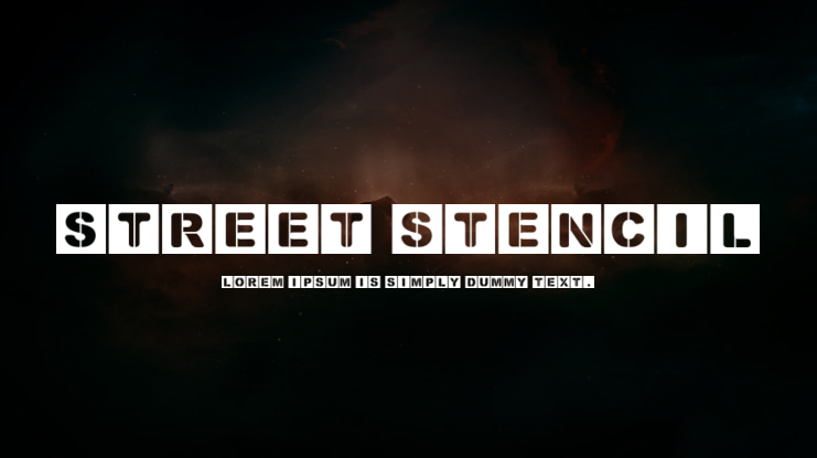 Street Stencil Font