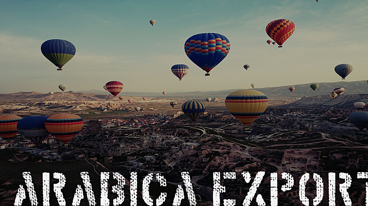 Arabica Export Font
