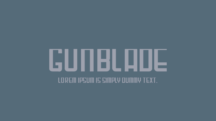 Gunblade Font