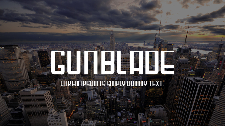 Gunblade Font