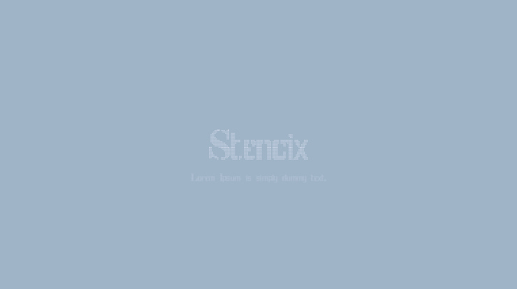 Stencix Font