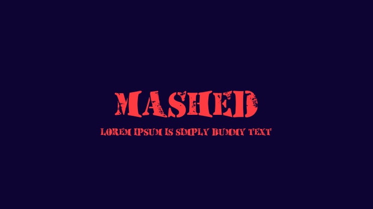 Mashed Font